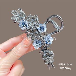 Pinzas de Pelo Grandes con Borlas y Cristales Acrílicos Brillantes Rhinetosne para Mujer, Lindas para Uso Diario - Product Image 6