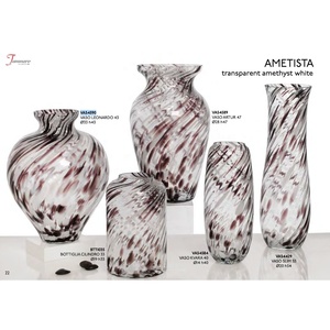 Florero de cristal hecho a mano italiano de diseño moderno único de Tammaro Home, decoración de suelo de excelente calidad para decoración de habitación - Product Image 6