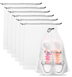 Sacs à chaussures de voyage avec cordon de serrage, imperméables, anti-poussière, portables, sacs de rangement pour chaussures de voyage, sacs à chaussures transparents - Product Image 1