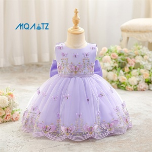 MQATZ <span class=keywords><strong>vestiti</strong></span> <span class=keywords><strong>eleganti</strong></span> per bambini all'ingrosso senza maniche vestito da ragazza di fiori per feste estive matrimonio o compleanno - Product Image 2
