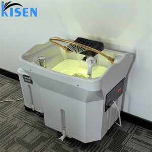 Lavabo Portátil Antibacterial Kisen para Salón de Belleza, Material de Grado Hospitalario, Superficie Fácil de Limpiar, Lavabo para Peluquería - Product Image 5