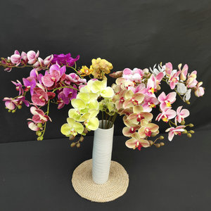 Suzume Ii 3D Printed Phalaenopsis Orchid 10-Head Two-Branched <b>Artificial</b> <b>Flower</b> 30cm-100cm Wedding Home Decoration - Product Image 3
