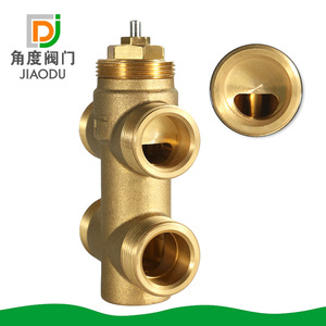 Vanne d'angle Jiaodu Dn15 Dn20 Dn25 avec actionneur manuel pour systèmes CVC - Product Image 1