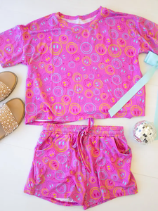 Conjuntos de Ropa de Verano para Niñas, Shorts con Estampado Floral, 2 Piezas, Venta al Por Mayor, Ropa de Boutique para Hermanas - Product Image 3