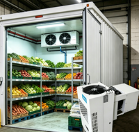 Unité de condensation intégrée 1-3 CV pour la conservation efficace des fruits et légumes, destinée aux chambres froides agricoles et au stockage post-récolte
