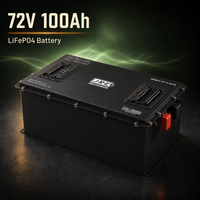 Baterai Golf Cart JREPOWER Rechargeable 72v 100Ah Lithium Ion LiFePO4 dengan BMS Terintegrasi 24 Sel 6000 Siklus