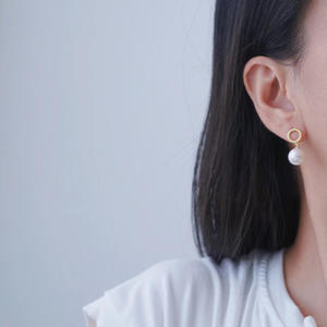 S925 Silver DIY Pearl Accessories Empty Tray with 8-12mm Round Beads <b>Fashion</b> <b>Drop</b> <b>Earrings</b> 22035 - Product Image 4