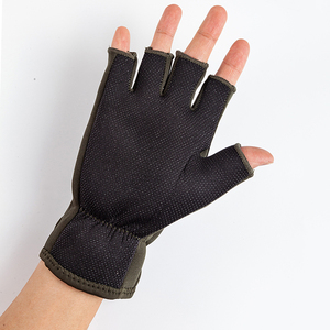 Personalizado antideslizante de neopreno Palm Grips motocicleta ciclismo guante antideslizante medio dedo guantes de pesca - Product Image 4