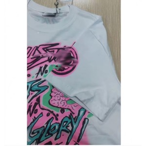 Vente directe usine – Nouveauté tendance : T-shirts pour hommes en coton pur 260g, style japonais, coupe classique, imprimés animaux, cœurs et étoiles, série NFC - Product Image 3