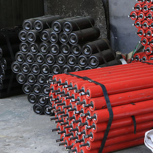 Rullo girocollo trasportatore rinforzato in acciaio al carbonio ad alta resistenza utilizzato per applicazioni di trasporto di macchine - Product Image 3