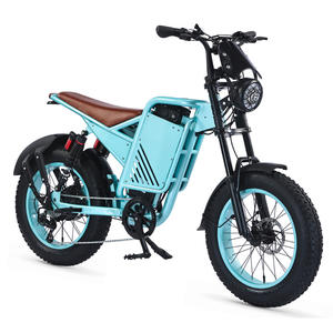 Bicicleta Eléctrica de Estilo Retro 2026 con Llantas Gruesas y Suspensión Completa, Kit de Motor de 52V 48V 500W/750W 1000W, Batería de Litio Integrada - Product Image 2