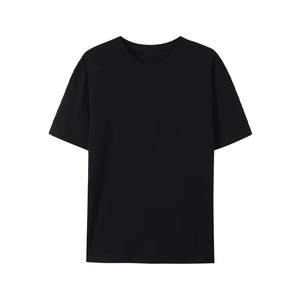 T-shirt estiva in cotone Basic da uomo comoda con spalla destra ampia e sottile a maniche corte in maglia a collo destro OEM ODM modello solido - Product Image 6