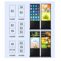 Reproductor de Publicidad LCD Vertical de Alta Definición 4K IP54 para Interiores, con Animación Gráfica Digital, de Alta Gama