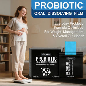 Bandes orales probiotiques OEM/ODM pour adultes, favorisant la santé intestinale, absorption rapide, détoxifiantes, amincissantes, pour la perte de poids, emballage personnalisé - Product Image 3
