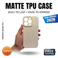 Casing Ponsel TPU Matte Lembut Anti-Sidik Jari untuk 17 Pro Max Slim Fit Anti-Selip Tahan Guncangan Pelindung Bumper Polos