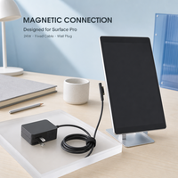 Chargeur magnétique 24W pour tablette Microsoft Surface Pro, adaptateur d'alimentation avec câble fixe, prise US