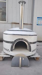 فرن بيتزا خارجي يعمل بالحطب للحدائق، فرن بيتزا خشبي محمول تجاري للخبز - Product Image 2