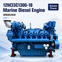Prix d'usine SCDC Baudouin Série 12M33 956 kW 1300 ch 1800 tr/min Moteur marin 12M33C1300-18 pour bateau de pêche, bateau de travail, remorqueur
