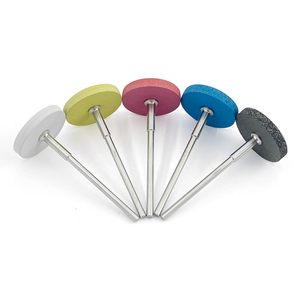 Outils dentaires 3*22mm roues de polissage en caoutchouc diamant pierre tête de meulage pour zircone porcelaine <span class=keywords><strong>céramique</strong></span> couronnes polissage - Product Image 2