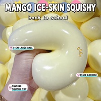 Balle anti-stress sensorielle mochi souple à montée lente, saveur mangue, fraise et sel marin, pour enfants et adultes