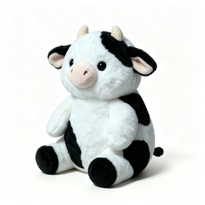 Custom <b>cow</b> plush dairy, <b>cow</b> stuffed animal, black and white <b>cow</b> plush, spotted <b>cow</b> toy - Product Image 3