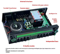 Amplificateur de karaoké domestique 5.1 canaux 1500W bleu SR-8800 avec télécommande numérique coaxiale haute puissance, système audio HiFi