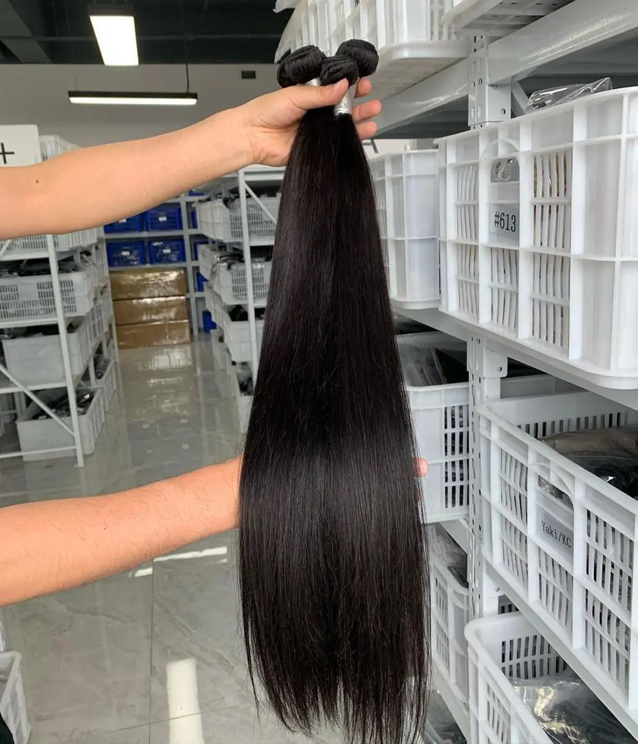 raw virgin unprocessed human hair 100% virgin human Indian hair Peruvian hair bundles with lace frontal closure