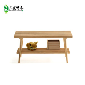Bench, solid wood bench, <b>bamboo</b> bench, modern minimalist high <b>stool</b>, shoe changing <b>stool</b>, multi-functional. - Product Image 1