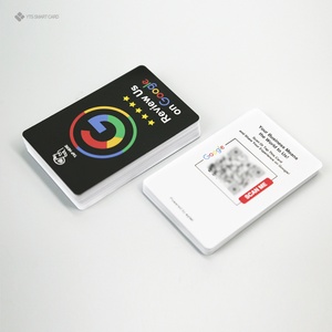 Carte NFC Google Review personnalisée YTS avec impression programmable, code QR et support en plastique pour réseaux sociaux - Product Image 3