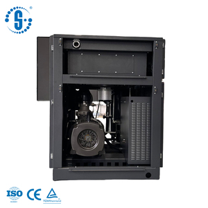 ضاغط هواء أفقي عالي الكفاءة ثنائي المرحلة PM VSD بقوة 8 بار، 100 حصان، 75 كيلوواط، تدفق هواء كبير للصناعات الثقيلة - Product Image 1