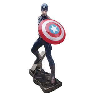 Sculpture en résine de capitaine de 1,8 mètre de haut, personnage de dessin animé, peinte à la main, artistique - Product Image 1