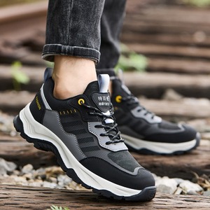 Chaussures de sécurité légères pour hommes, protection de qualité, résistantes à l'huile, anti-usure, en cuir microfibre isolant 10 kV - Product Image 3