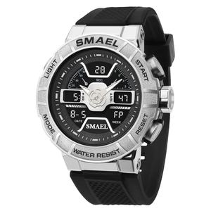 Reloj de Lujo SMAEL 8067 Relojes para Hombre de Acero Inoxidable, Reloj Digital a Prueba de Agua para Hombre, Relojes de Cuarzo de Aleación - Product Image 6