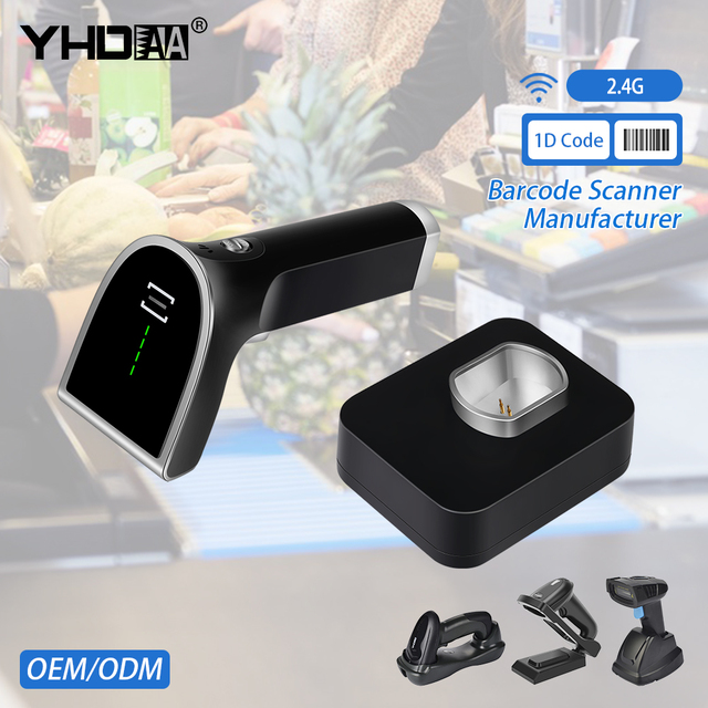 YHDAA Wireless Handheld 1D 2D Barcode Reader Scanner Lector De Codigo De Barras, Ideal for Logistics Inventory & Library
