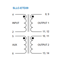 Transformateurs résonants haute fréquence série SLLC ETD34 ETD39 ETD44, sortie 300V-400V, transformateur d'isolement renforcé 4kV