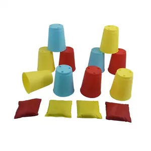Jeu <span class=keywords><strong>de</strong></span> <span class=keywords><strong>lancer</strong></span> <span class=keywords><strong>de</strong></span> sac <span class=keywords><strong>de</strong></span> haricots avec gobelets en plastique pour jouer au jardin en plein air - Product Image 1