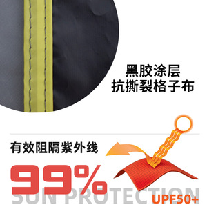 Tente de camping GeerTop pour 5-6 personnes, double couche, Oxford imperméable, tente d'extérieur trois saisons avec poteaux et sac de transport - Product Image 4