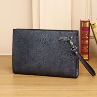 Tas Clutch Pria Motif Kulit Ikan Pari, Tas Selempang Bisnis, Dompet Kasual Kapasitas Besar