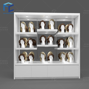 Chất lượng cao có thể điều chỉnh tóc con người Tóc Giả Túi xách Showcase thiết kế sang trọng Túi xách bán lẻ hiển thị giá kệ trưng bày - Product Image 5