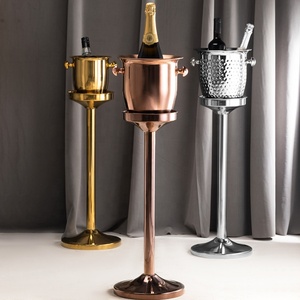 Party Ice <strong>Drink</strong> Cooler <strong>Stand</strong> Wine Ice Bucket High Quality Detachable Stainless Steel Champagne Bucket <strong>Stand</strong> - Product Image 3