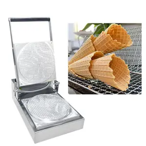 Bakery Equipment China Waffle Cone Ice Cream Italian Gelato Flavors Crispy Commercial Waffle Cone Maker For Sale