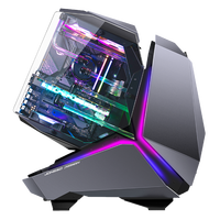 Boîtier et tour d'ordinateur de jeu Jonsbo MOD-5 E-Sports en alliage d'aluminium noir/blanc/gris Châssis ouvert Modèle phare Mecha Design
