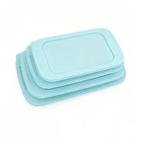 Plat de fruits en verre borosilicaté transparent rectangulaire et plat de cuisson au micro-ondes écologique lavable au lave-vaisselle capacité 1L-3L