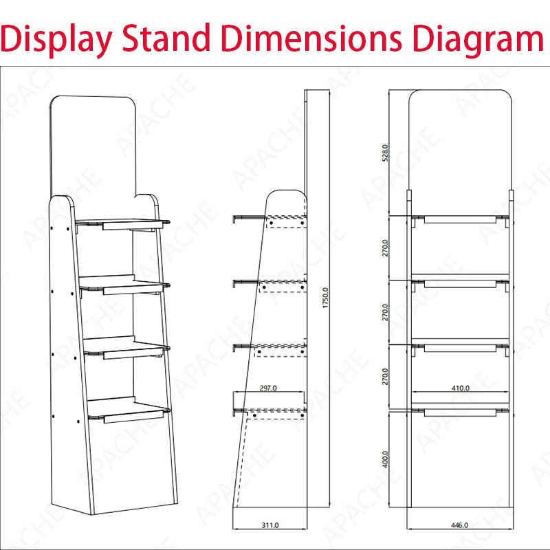 Apache Custom Floor Wood Aromatherapy Display Rack for Brand Store — view 2