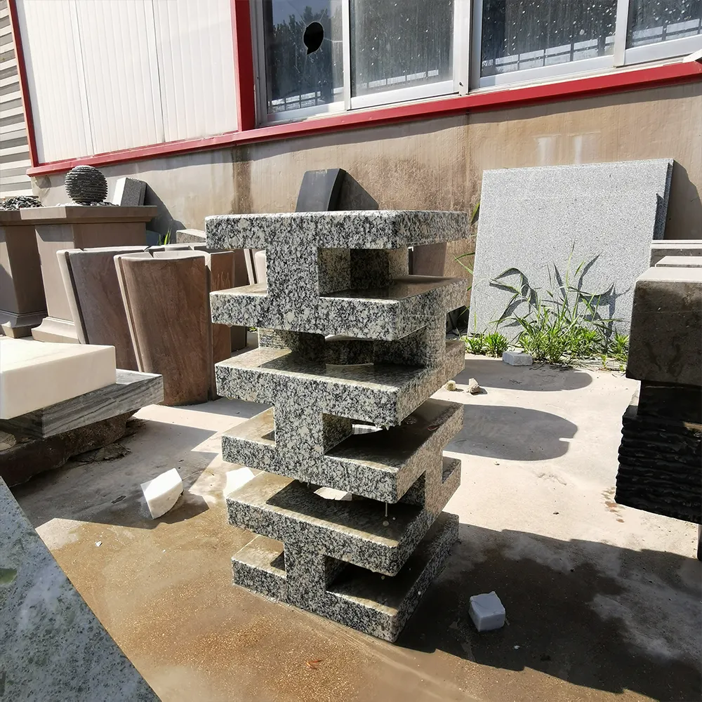 De alta calidad de piedra natural de la fuente de agua de granito pulido base para venta