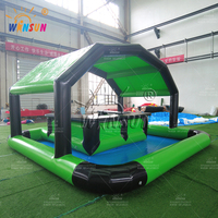 Winsun Plateforme Gonflable Personnalisée en PVC et Tissu Oxford pour Fêtes, Bar Flottant Durable pour Piscine, 4-6 pieds, 500 kg+, Plus de 10 Passagers