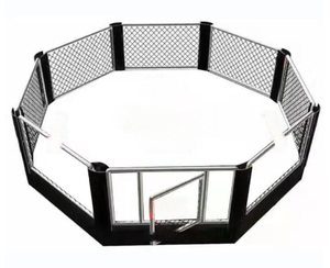 Ring de compétition de boxe <span class=keywords><strong>libre</strong></span> MMA en acier réglable et surélevé, forme hexagonale - Product Image 1