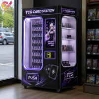Distributeur automatique intelligent de cartes à collectionner TCG avec écran tactile 21,5 pouces pour la vente de cartes Poke Mon et de cartes sportives, doté d'un module Hotspot Wi-Fi