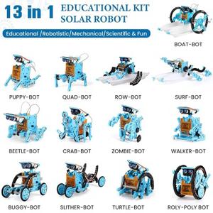 13-in-1 giocattoli robotici per istruzione solare versione aggiornata per bambini fai da te <span class=keywords><strong>attività</strong></span> di esperimento scientifico set educativi robotici per bambini - Product Image 3