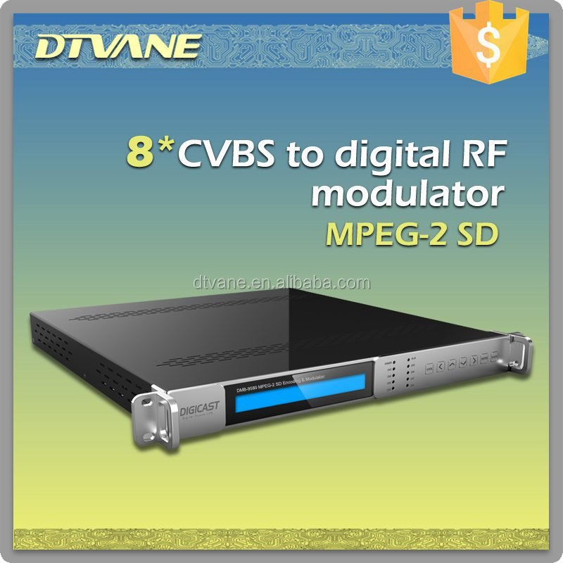 8 canaux CVBS à DVB T modulateur d&amp;amp;amp;#39;encodeur isdbt modulateur d&amp;amp;amp;#39;encodeur